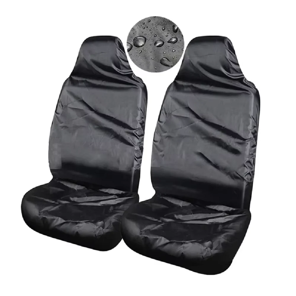 Universal 2 Seater Car Seat Cover Waterproof Oxford Cloth Dustproof Van Truck Seat Protector Repair Pull Cargo