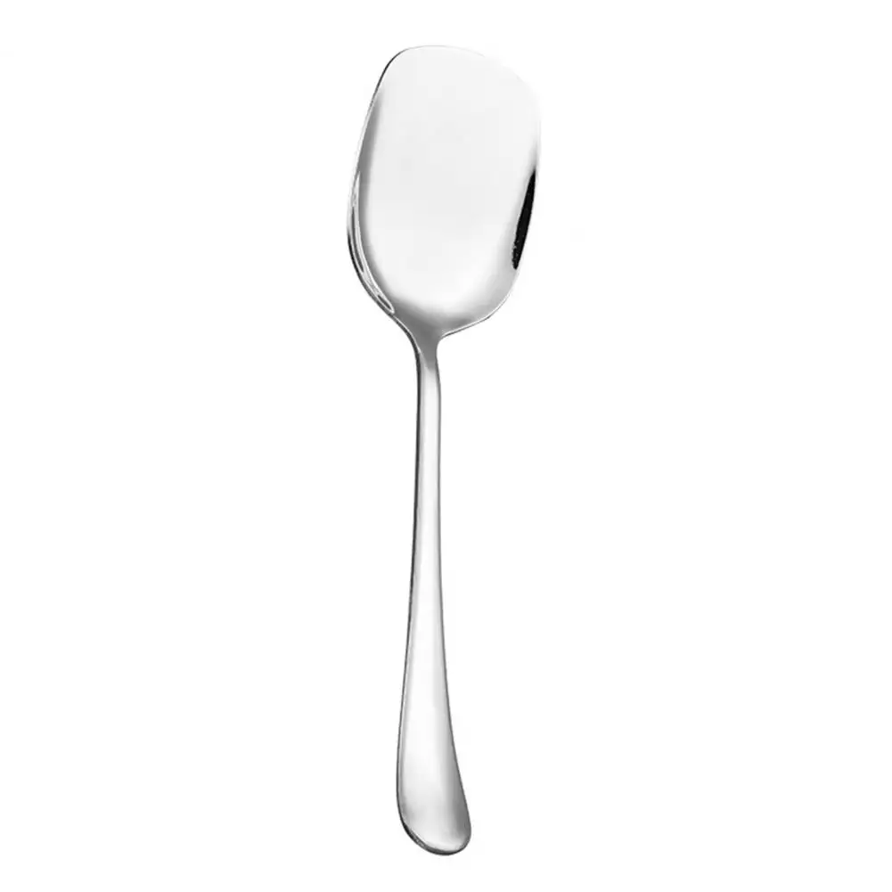 Large Capacity Big Spoon Stainless Steel Ladling Practical Restaurant Large Size Buffet Public Spoon Kitchen Tableware