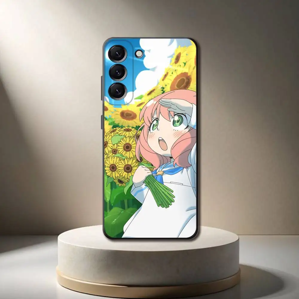 Funda de teléfono S X F A-Anya F-Forger para Samsung Galaxy A 73,72,51,53,52,71,22,5G,Note,J7,8,9 funda negra suave