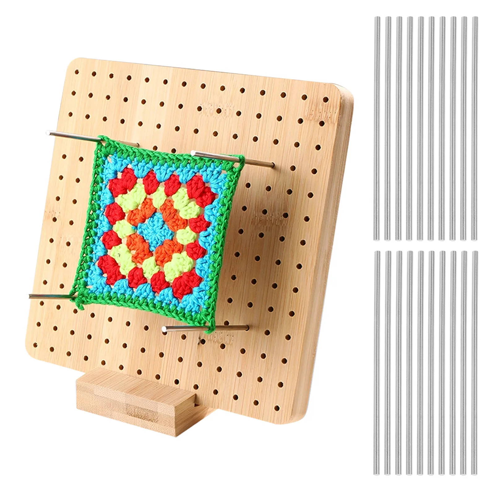 

20pcs Stainless Steel Pins Crochet Blocking Board Blocking Pins Knitting Needle Plate Rod Pins For Knitting Supplies Accessories