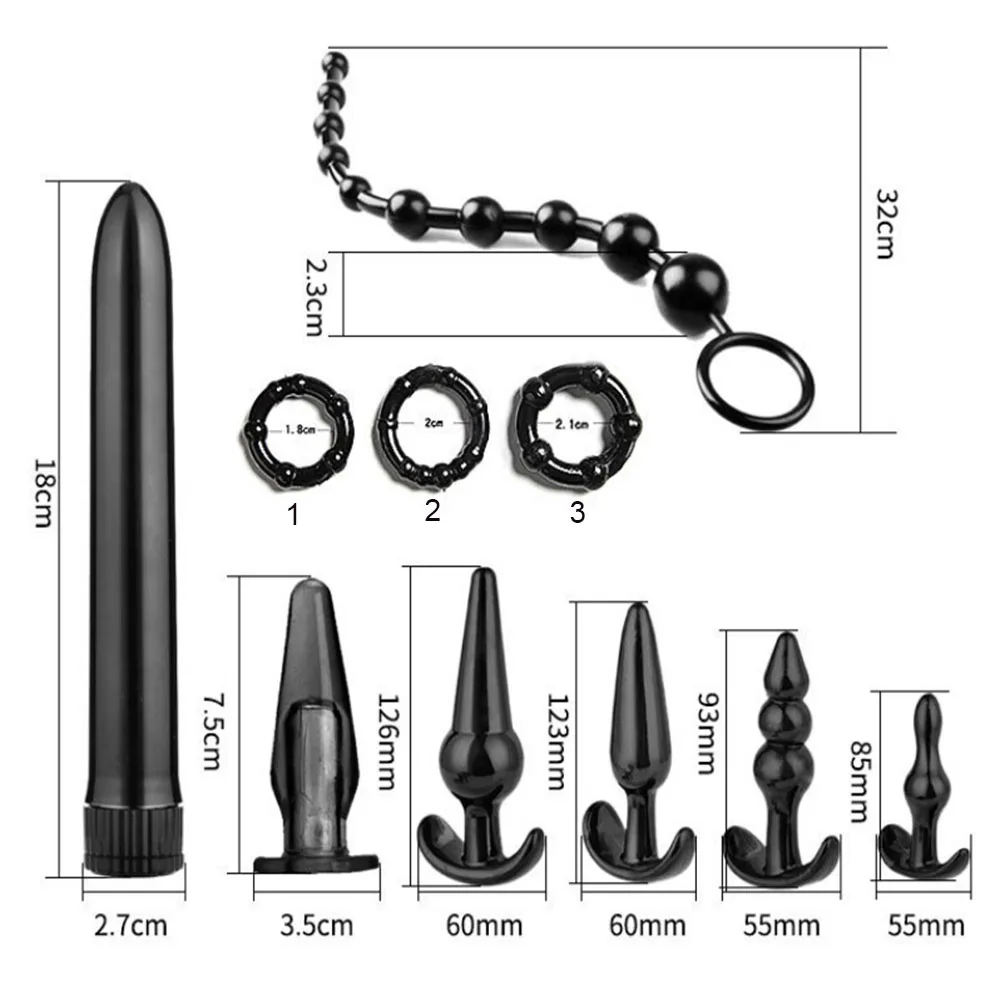 7/8pcs/Set Soft Silicone Butt Plug Dildo Masturbation Anal Plug Vaginal Plug For Women Men Anal Trainer For Couples Masturbating