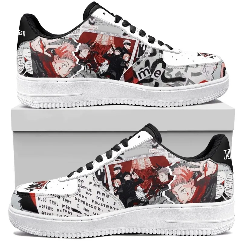 أحذية رياضية Jujutsu Kaisen Gojo Anime لكرة السلة للجنسين، أحذية كاجوال مخصصة عالية الجودة هدية عيد ميلاد #6