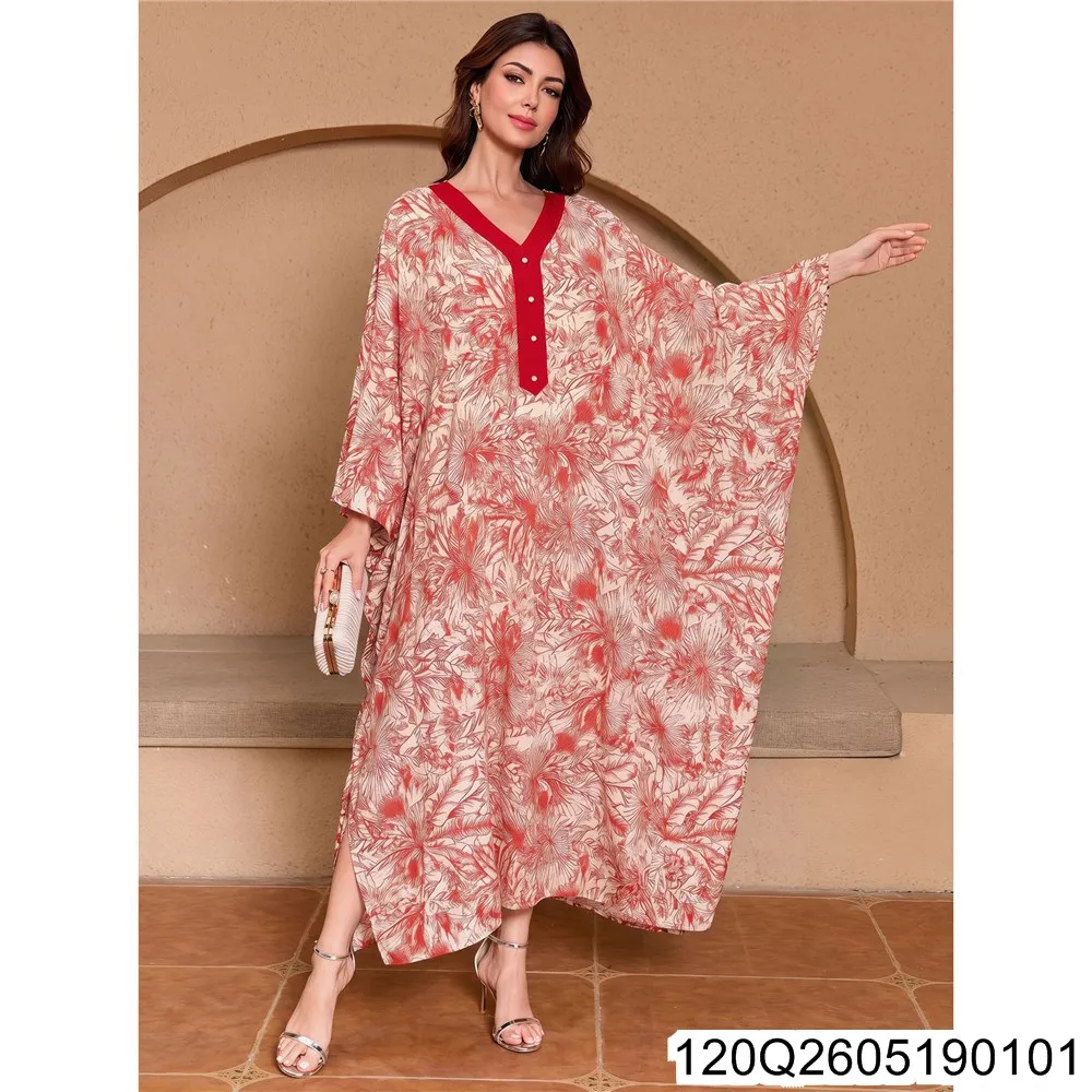2026 New Loose Beach Smock, Bikini Smock, Long Dress, Beach Vacation Sun Protection Clothing 120Q26051901