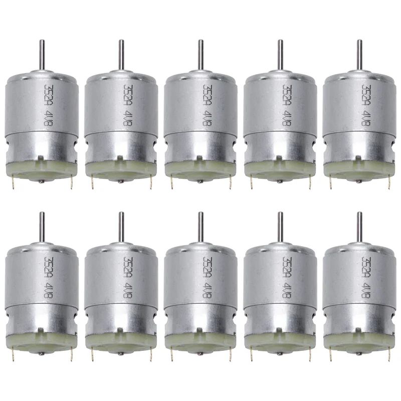 AA08-10X Micro motore RS380 DC 1,5-18 V 30000 giri/min 38X28 mm per modello RC fai da te, argento