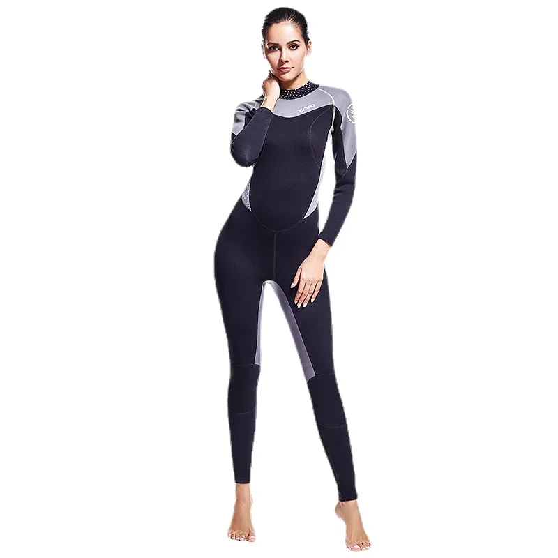 1.5MM Women Wetsuit Neoprene One Piece Warm Scuba Diving Snorkeling Swimming Motorboat Diving Surfing Suit