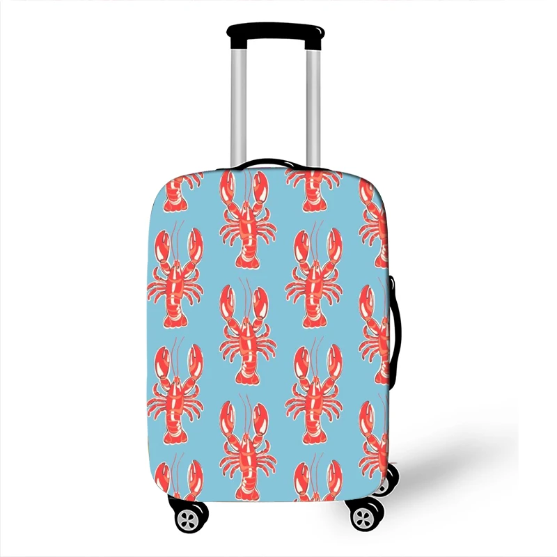 Sea Animal Lobster / Crab / Shark / Dolphin / Turtle Print Luggage Cover for Travel Beach Elastic Suitcase Protective Covers