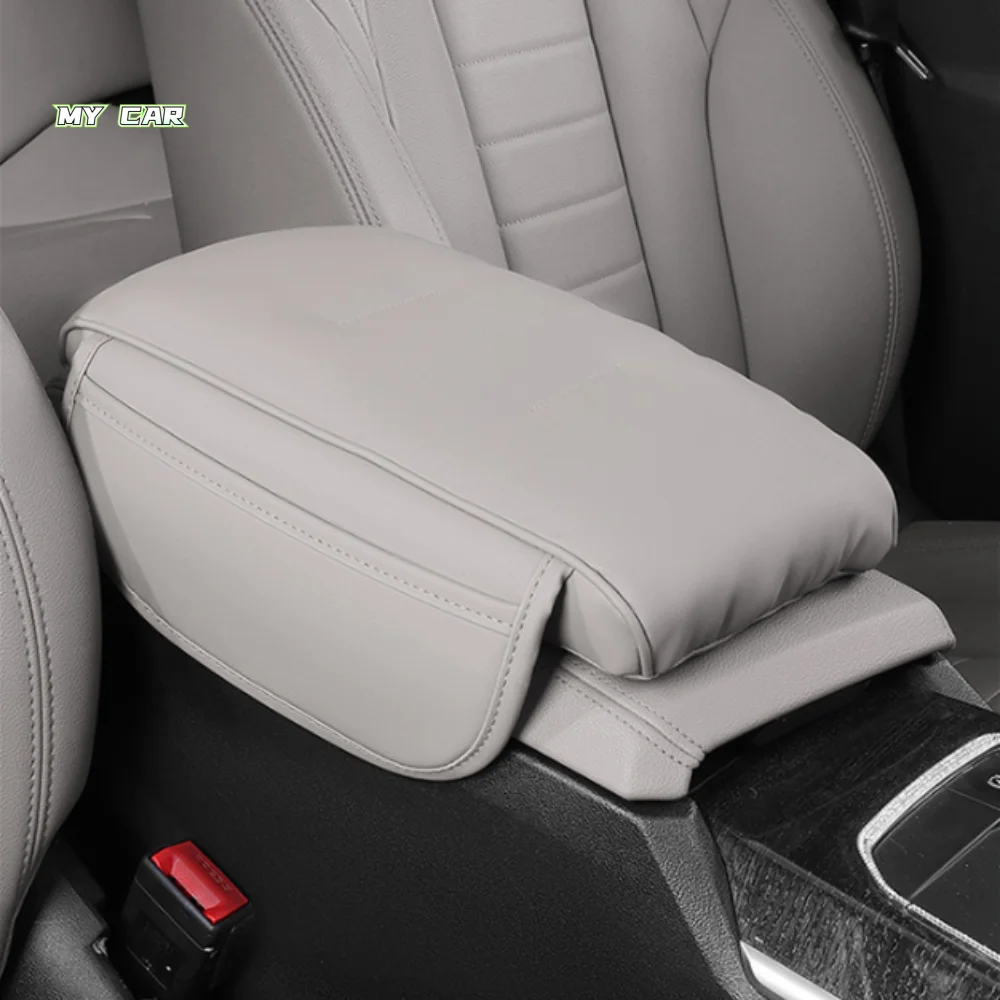 

Подлокотник для автомобиля из искусственной кожи, роскошный стиль, утолщенный дизайн, подушка-подлокотник с двусторонним хранением, опора для локтя, аксессуар для интерьера автомобиля