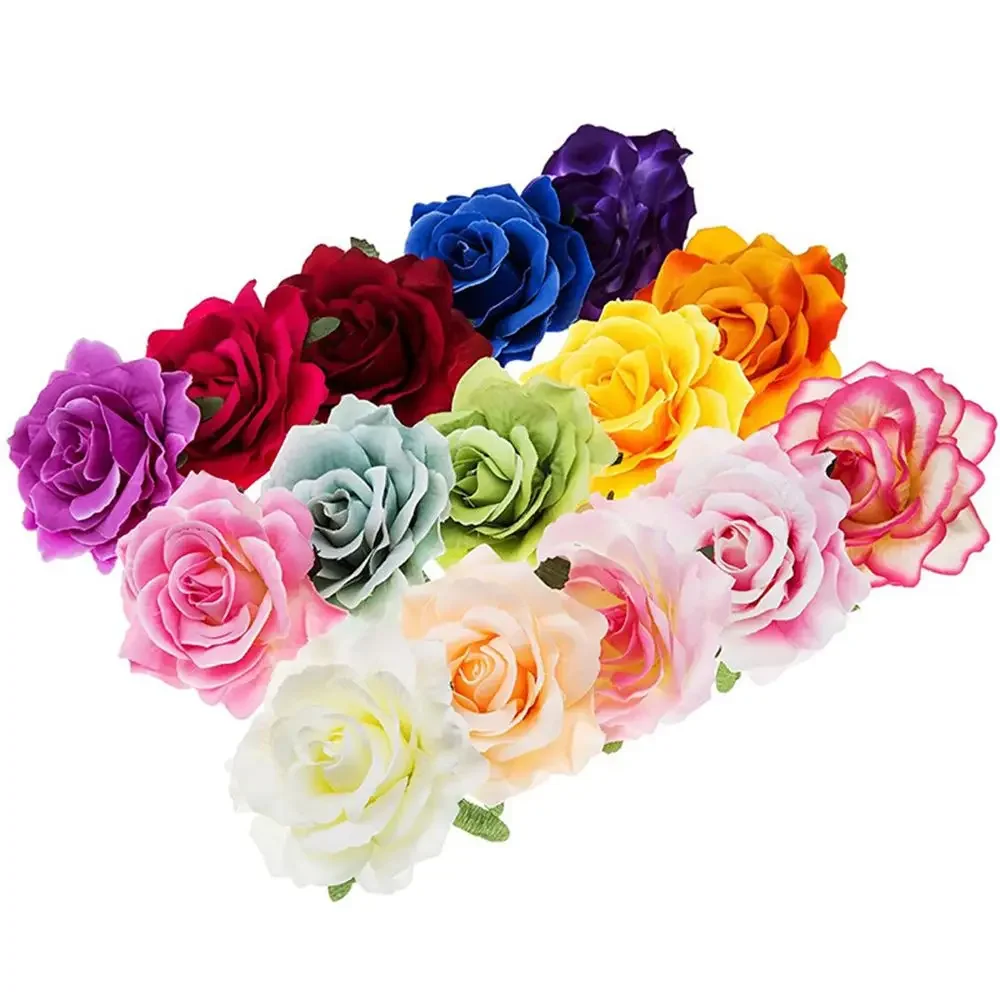 Clip For Prom Parties Bridesmaid Flowers Brooch Bride Rose Hairpin Rose Headdress