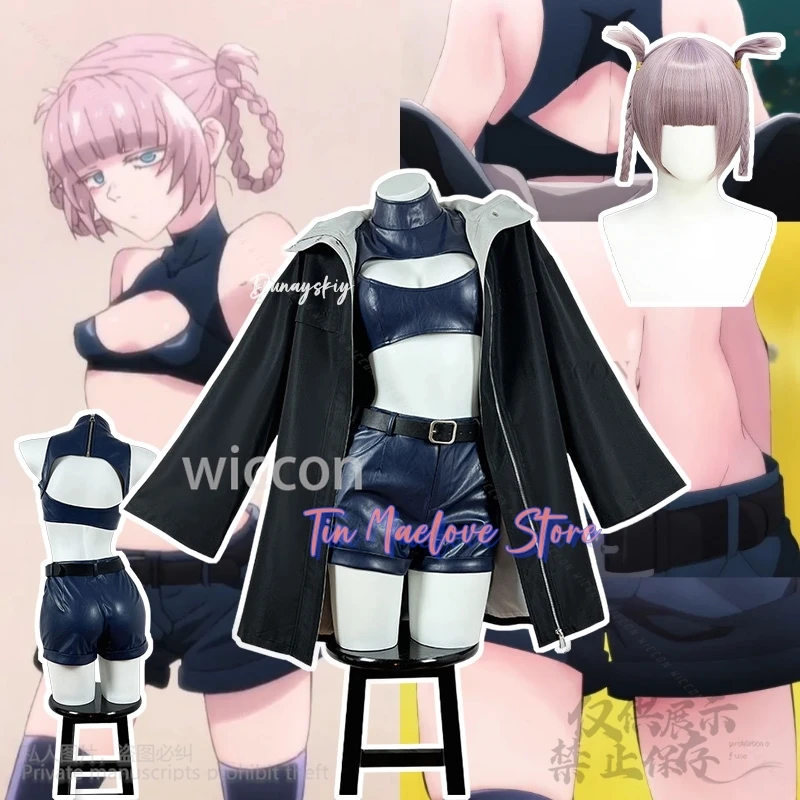 

Нанакуса Назуна Косплей CALL OF THE NIGHT Kawaii японский вампир черное пальто сексуальный искусственный короткий топ брюки Jirai Kei для девочек Хэллоуин