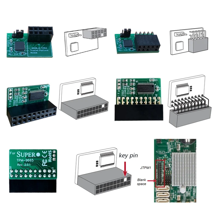 TPM Security Module TPM2.0 Security processor Trusted platform SuperMicro