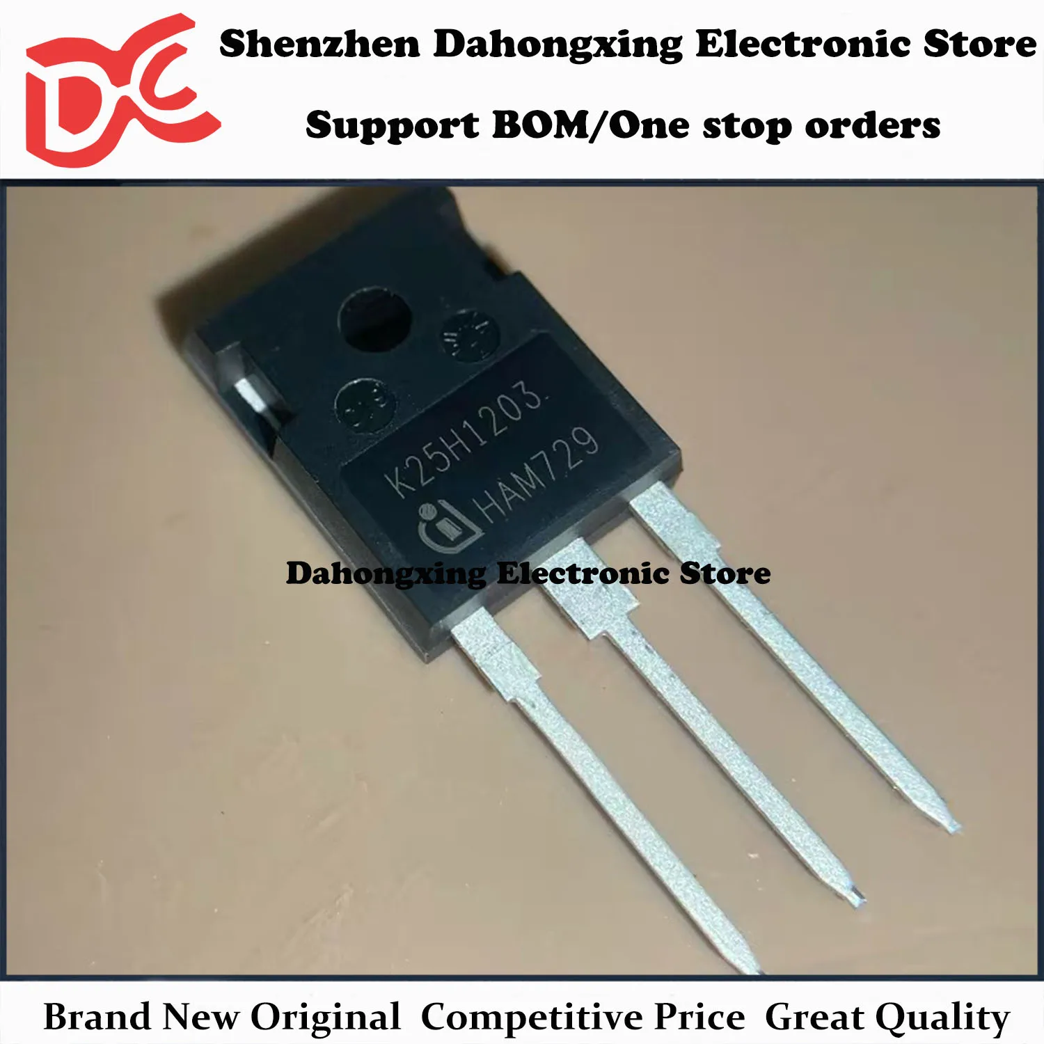 Neue Original 5 Stück K25H1203 IKW25N120H3 TO-247 25A 1200V Leistungsstarker IGBT-Transistor Elektronische Komponenten Hervorragende Qualität