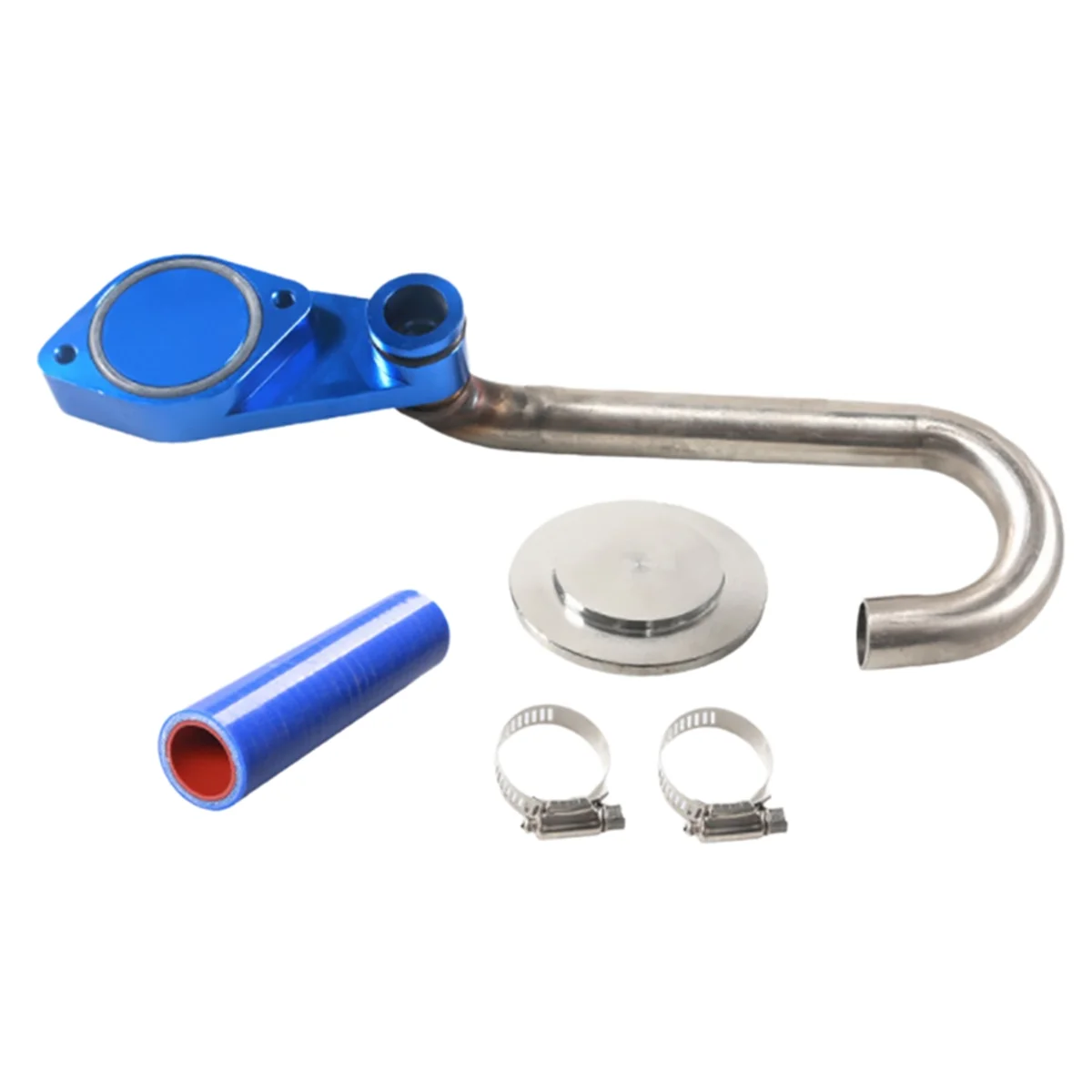 

EGR Delete Kit for Ford Powerstroke Diesel 6.0L 2003-2007 Car Modification Parts (Silver & Blue) -T45C