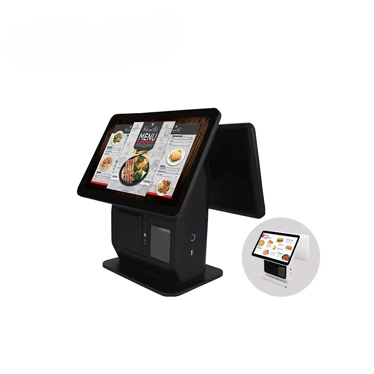 All-in-one Pos system 15.6-inch touchscreen for payment kiosks with built-in 80mm thermal printer with retail store cutter