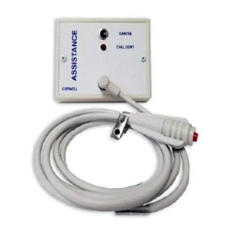 Universal Nurse Call Cord – 6.35mm Plug, 9.8ft Waterproof Cable With Clip, Red Push Button For Seniors & Patients