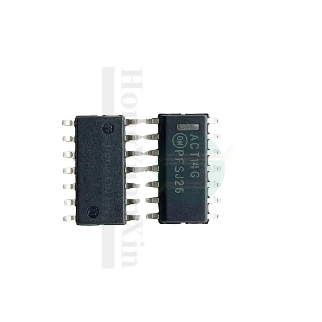 10PCS/ MC74ACT14DR2G new imported original gate and inverter screen printing ACT14G SOP14