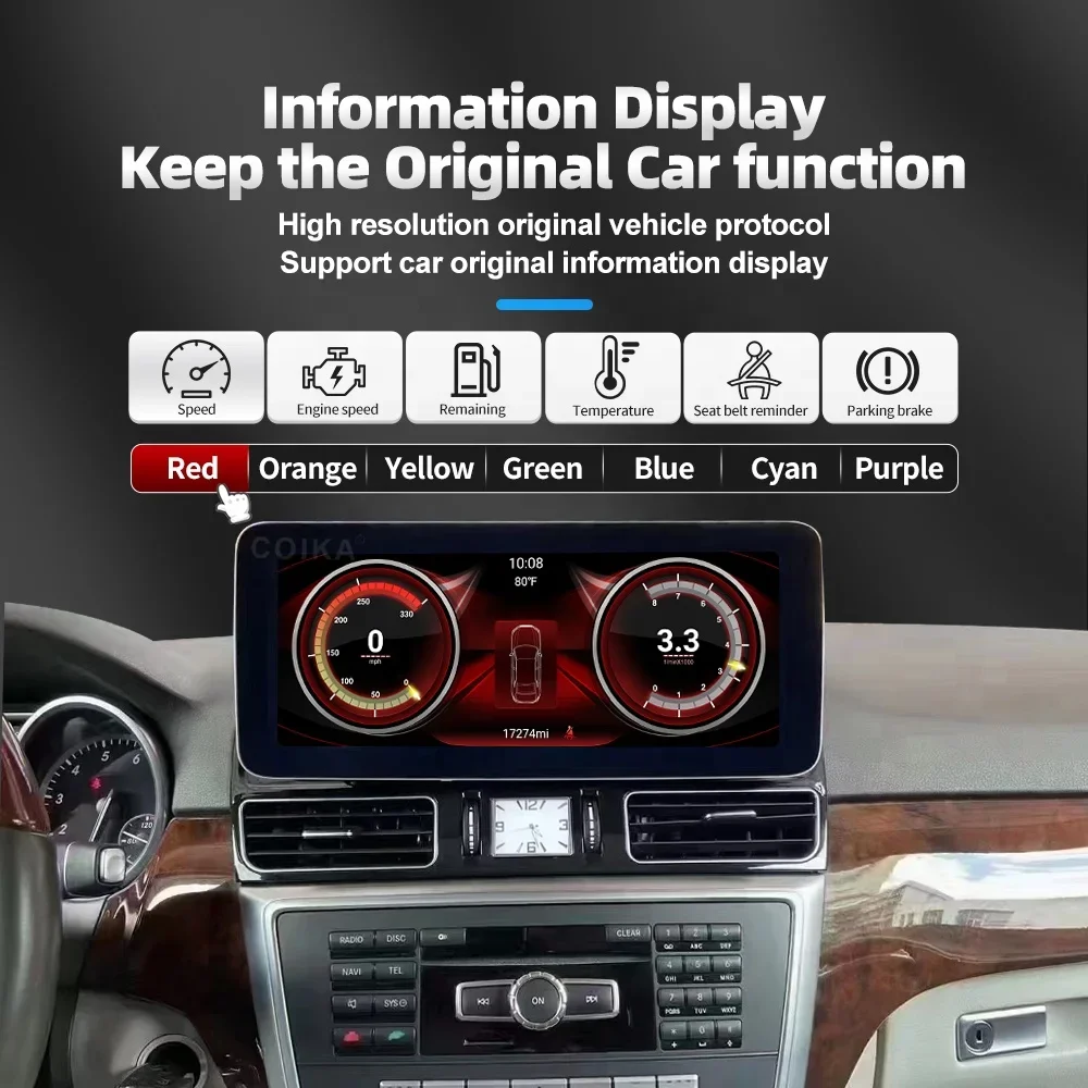 12.3インチAndroidカーDVDプレーヤー、GPS、CarPlay、ダッシュボードマルチメディアシステム搭載、メルセデスベンツML W166、GL X166、GL500、GLEラジオ対応