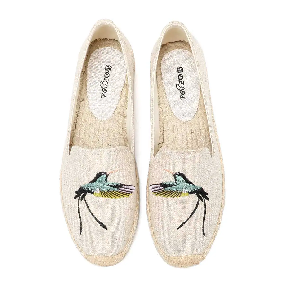 Summer flat-soled comfortable slip-on breathable espadrille ladies all-match thick-soled round-toe low-top fisherman shoes