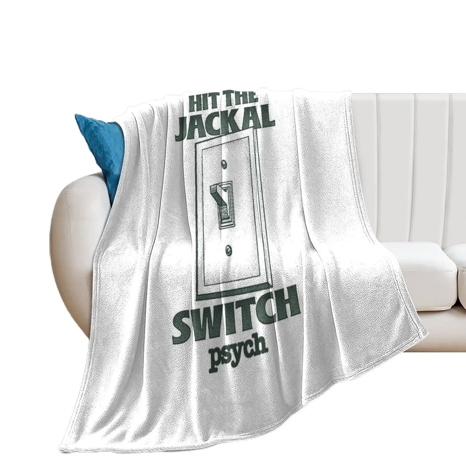 Psych Hit the Jackal Switch Throw Blanket Decorative Sofa blankets and throws Blankets