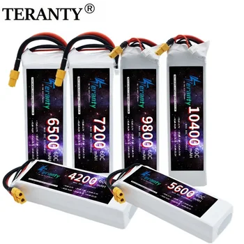 드론 RC 자동차 헬리콥터 용 11.1V Lipo 배터리 3S 60C 4200mAh 5200mAh 6000MAH 6500MAH 7200MAH 9800MAH 10400MAH XT60 Deans T 1PCS