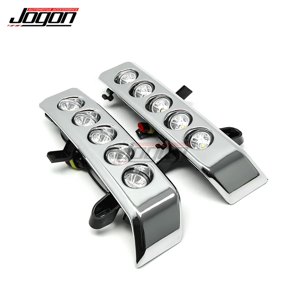 2pcs Front Bumper Lamp LED Daytime Driving Running Light Trim for Toyota Land Cruiser LC70 LC76 LC77 LC79 Pickup Pick-Up 2015 view 6