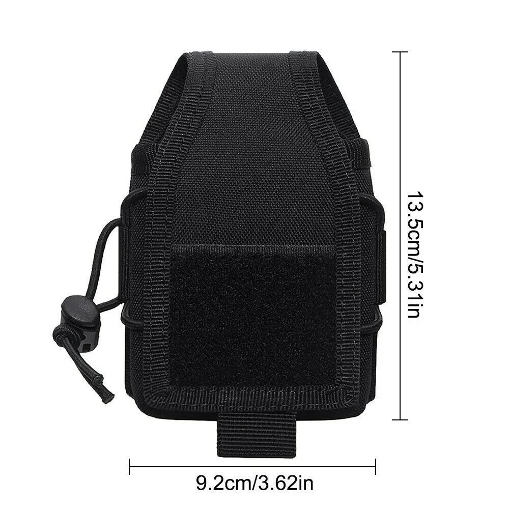 Tactical Molle Radio Pouch Talkie Walkie Holster EDC Tool Waist Bag Outdoor Sports Hiking Hunting Camping Interphone Holder Bags view 6