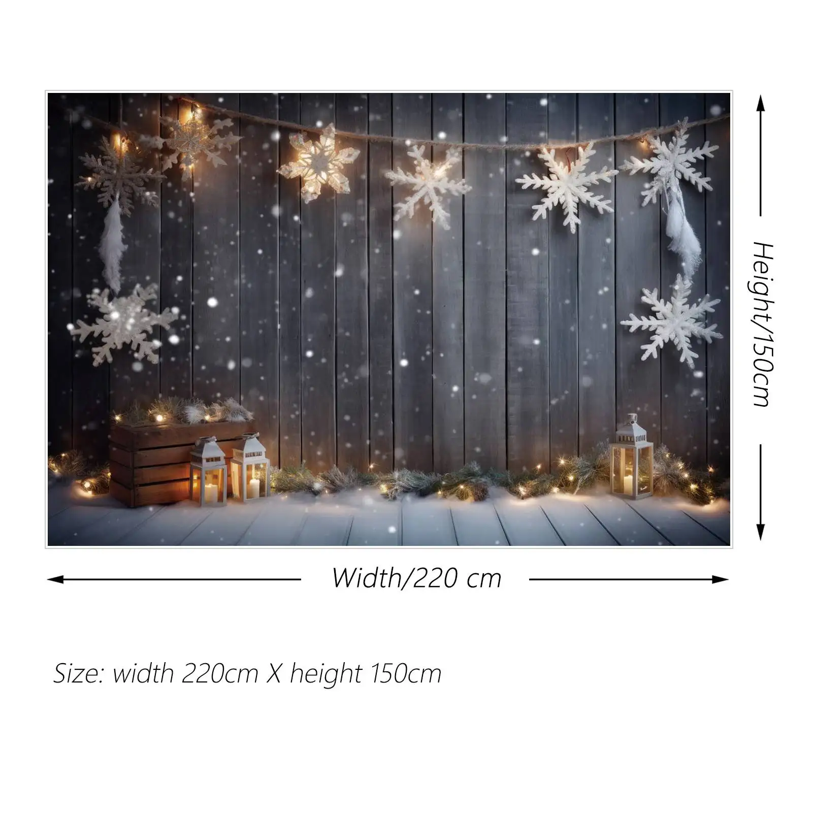 Mon.qg ไฟประดับผนังฉากหลังคริสต์มาสไฟรูปเกล็ดหิมะไม้ขนนกพื้นหลังสำหรับงานเลี้ยงออกแบบได้ตามต้องการ