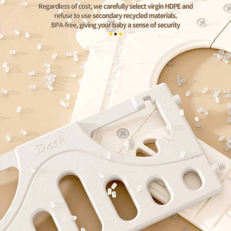 Tienda de juguete para niños de interior, casa de bloques de construcción, mesa integrada de plástico grande para niñas, cabañas de juegos estables de seguridad para niños