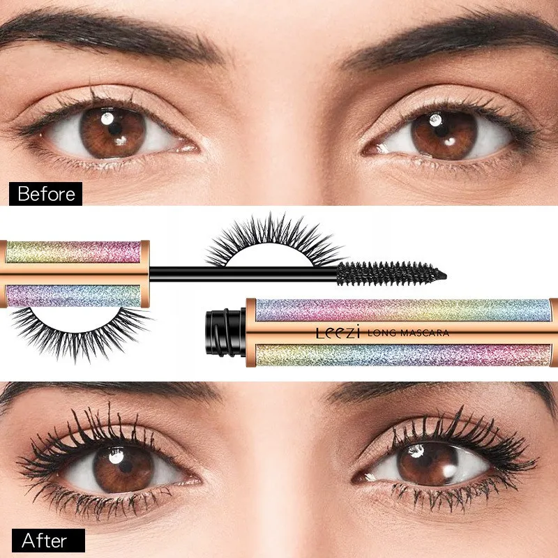 4D Mascara Verlenging Dikkere Curling Sneldrogende Waterdicht Mascara Vrouwen Ogen Make Up