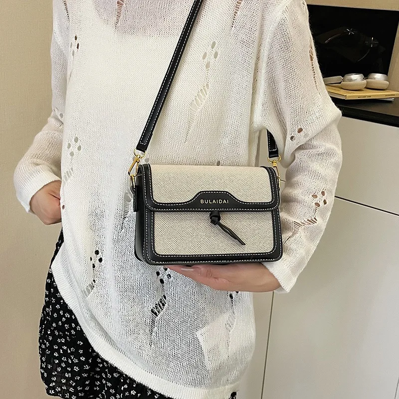 

Trendy Color Block Crossbody Bag 2025 New for Women, Casual Spliced Shoulder Purse, Lightweight Mini Bag for Daily Use