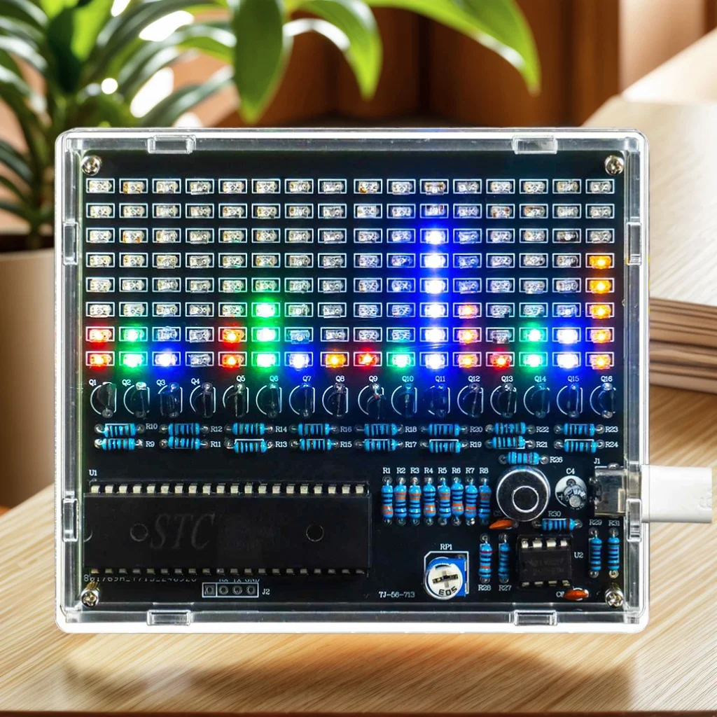 DIY LED Soldering Kit Sound-Control Melody Lamp Spectrum Electronic KIT Fabrication Project Rhythm Lamp Display