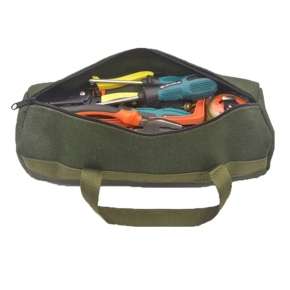 Canvas Tool Pack for Electricians 2pcs Storage Bag Pouch Portable and Spacious Suitable for Garage Organization