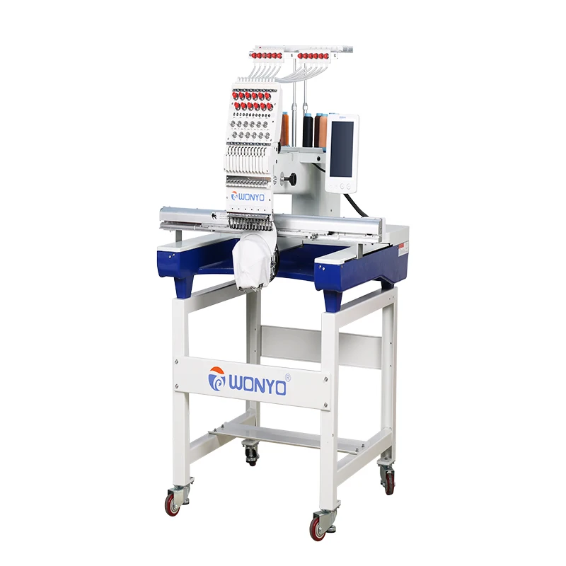 New Direct Photo Computerized 15 Needle High Efficiency Automatic Embroidery Machine Home Use Retail Printing Shops T-shirt Hat