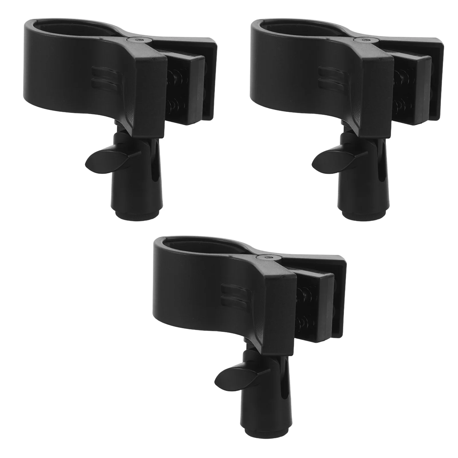 

3Pcs Universal Microphone Clip Desk Holder Adjustable Desktop Mic Stand Clamp Shockproof for Home Studio Podcast Recording