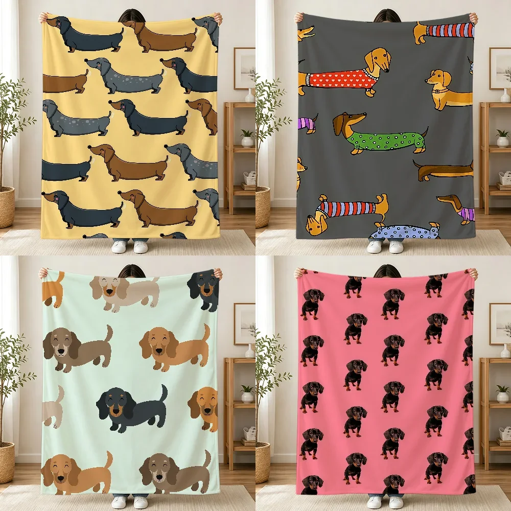 Cute Dog Paw Print Pattern Throw Blanket Cozy Pet Lover Gift for Couch Decor Home Accent 150x230cm