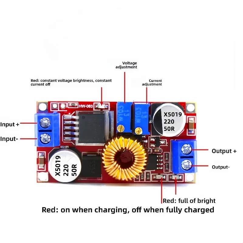 XL4015 DC-DC محول فرق الجهد 5A قابل للتعديل تنحى وحدة الطاقة 4-38 فولت إلى 1.25-36 فولت الجهد المنظم مع الفولتميتر #3
