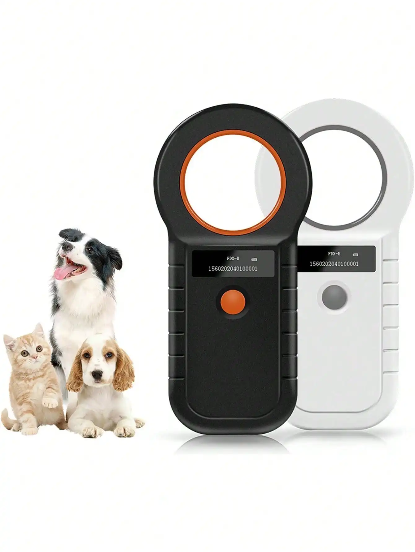 1pc Pet Microchip Reader Scanner EMID Animal Handheld Reader Pet ID Scanner with Mini Display Screen