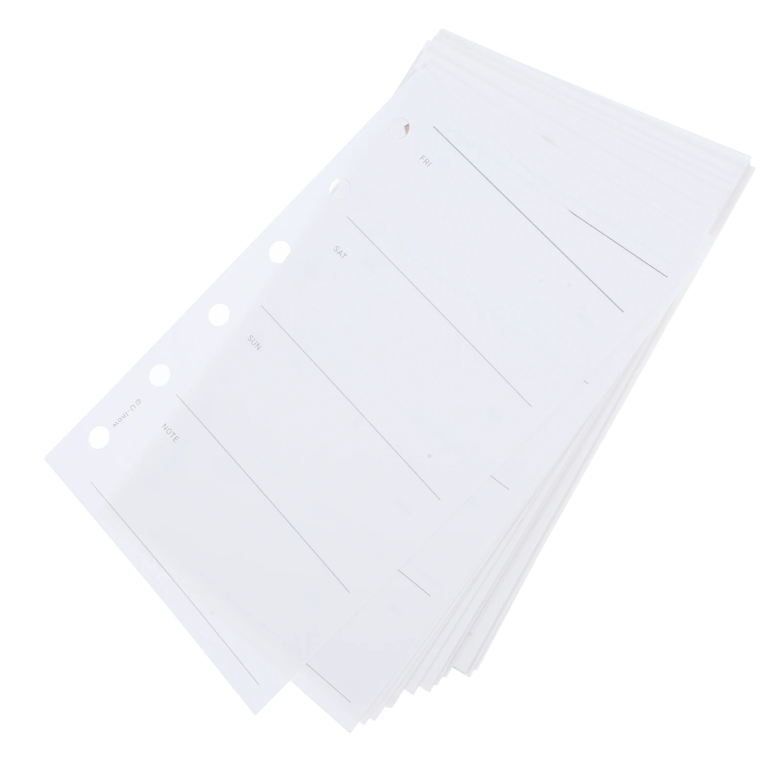 

1 Book Blank Lined Refill For Binders 6-Ring Memo Sheets Mini Ruled Filler Paper Planner Inserts Loose Leaf Notebook Inner Pages