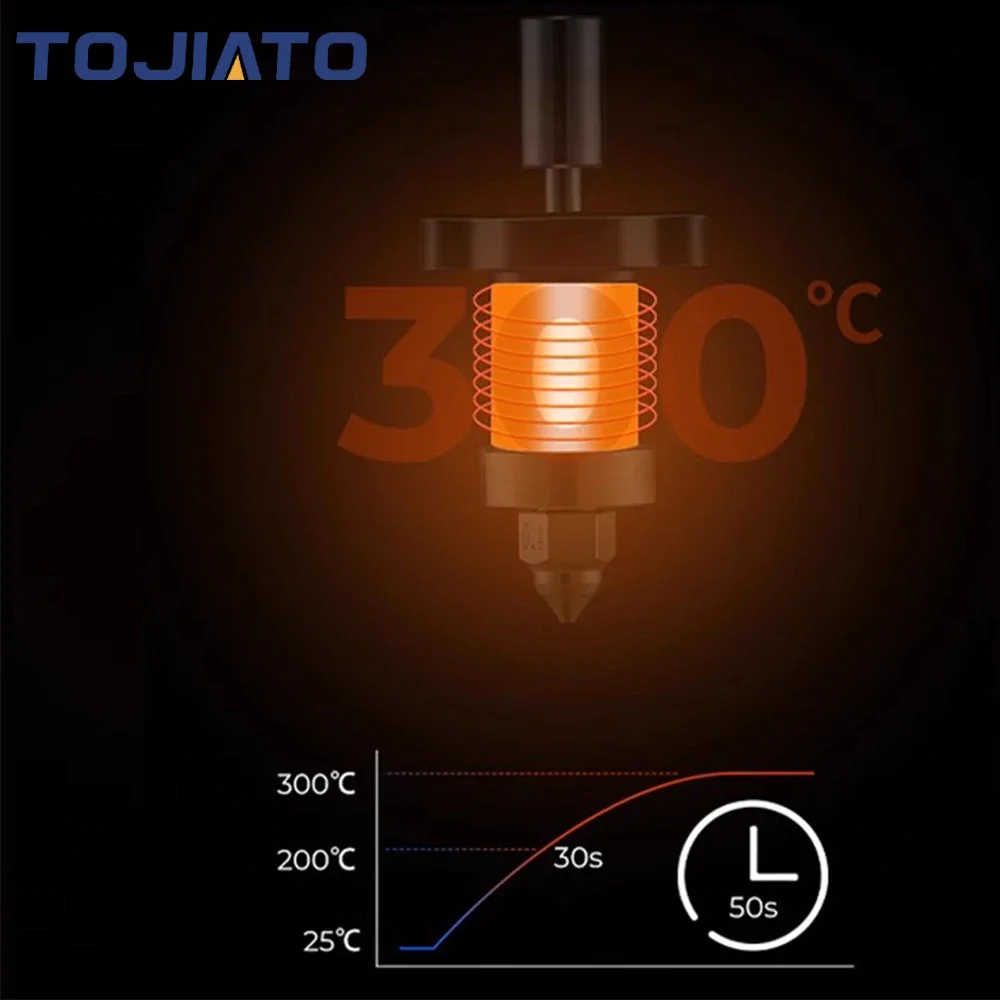 2/6/10pcs Ceramic Heating Tube Thermistor Cartridge Sensor For Creality K1/K1 Max High-speed Printing 24V60W Heating Tube