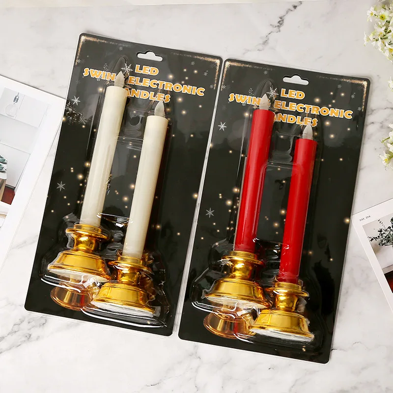 LED Electronic Candle Light, Usb Plug-In Swinging Wick Simulation Candle, Wedding Church Decoration