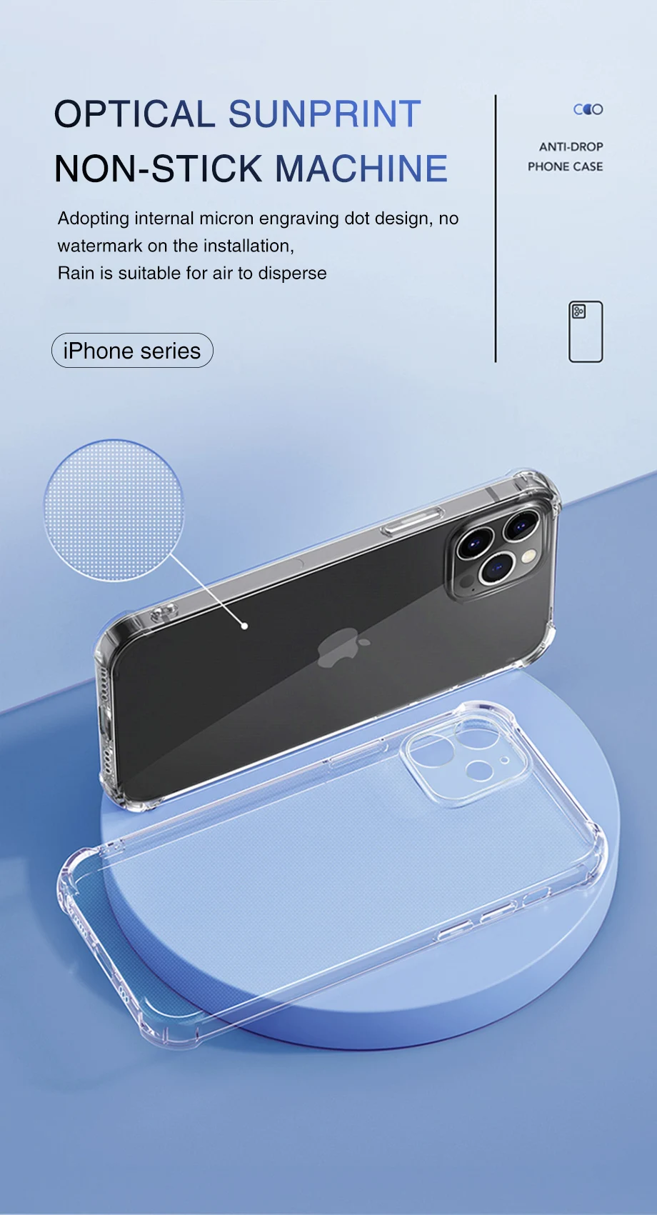 Fallschutz Airbag Soft Case für iPhone 16 Pro Max Funda iPhone 16 iPhone 16 Plus stoßfeste klare transparente Abdeckung Hüllen – Detail 12