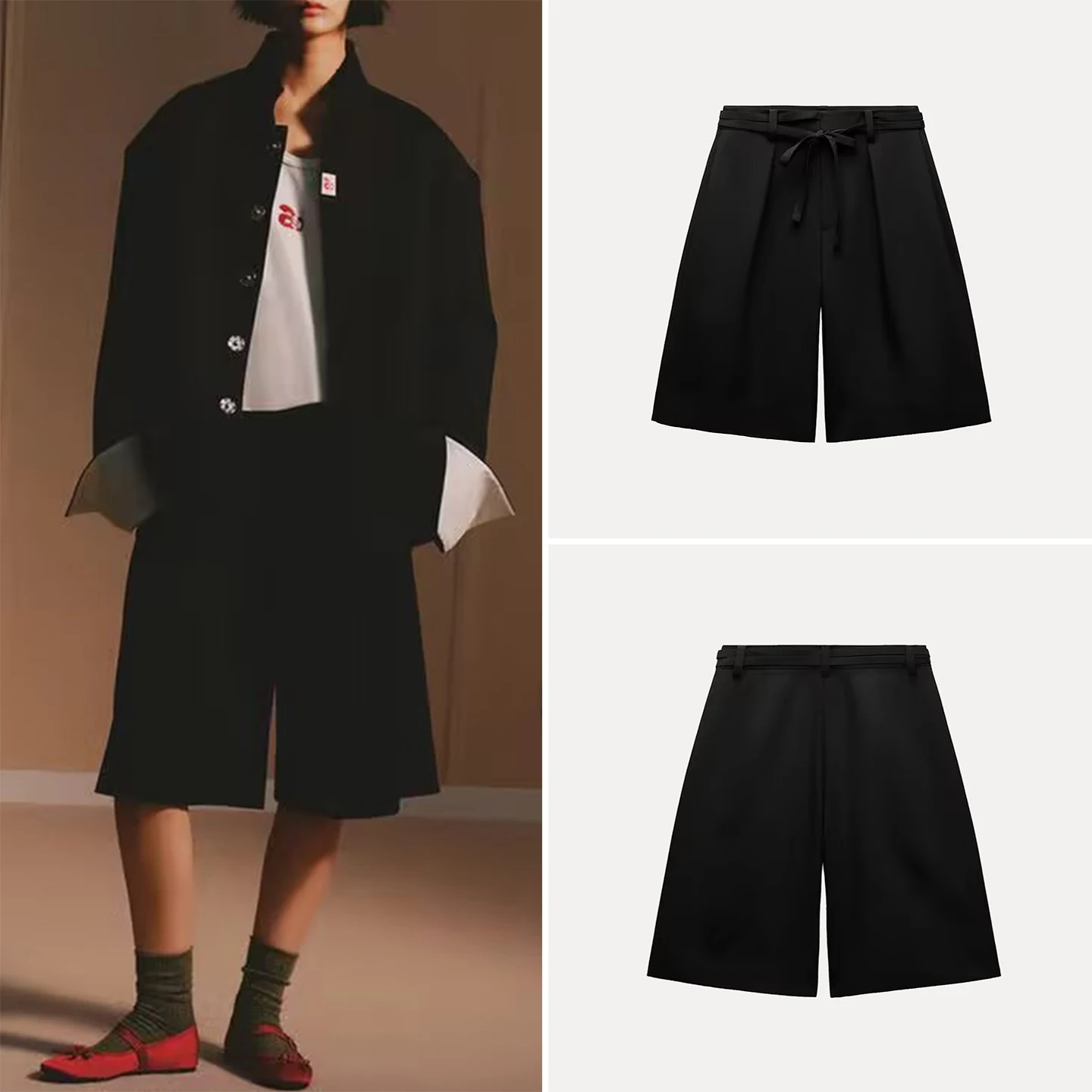 

Z 2025 New Faion Simple Personali Casual orts Women's High Waist Straight Leg Pants High Quali Busin Suit Pants