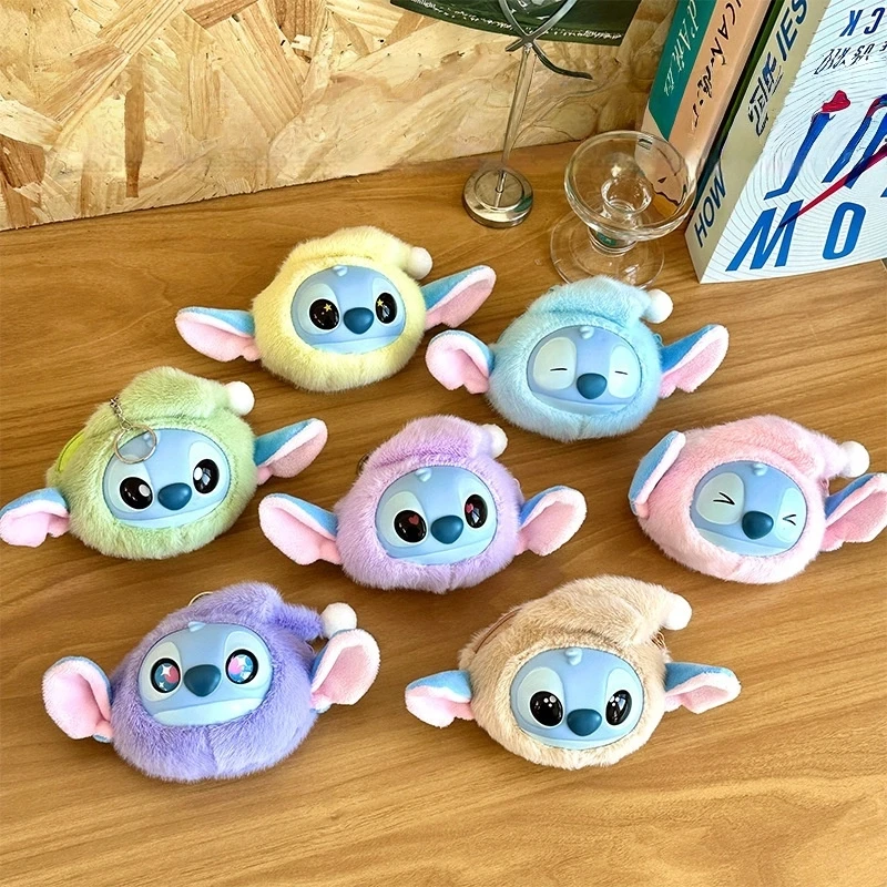 

Стежка 20 см, виниловая плюшевая кукла, подвеска Disney, новая слепая коробка, супер мини, милый плюшевый допамин, брелок для ключей, сумка, подвеска, подарок