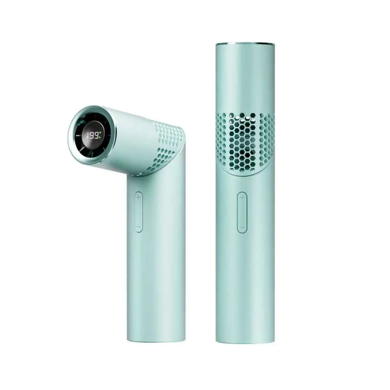 Borstelloze motor, grote capaciteit, draagbare oplaadbare, opvouwbare lippenstift-mini-handventilator/nackventilator - afbeelding 1