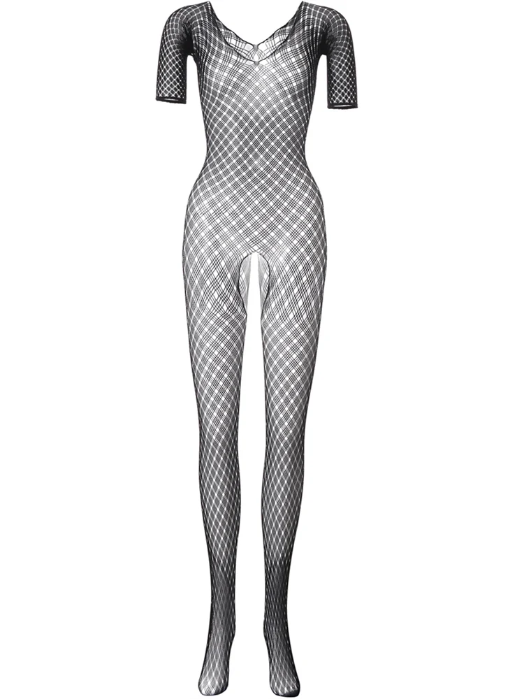 Sexy Men Sheer Sleepwear Babydoll BODYSUIT Mesh Body Stocking Intimate Catsuit Bodysuits Plus Size Lingerie Sexy Underwear