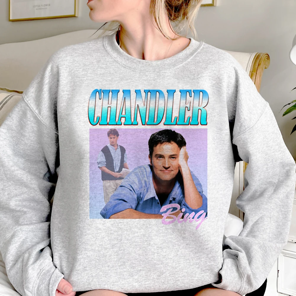 Chandler Bing Hoodies Frauen Anime Y2k Ästhetik zieht Frauen Streetwear Kleidung