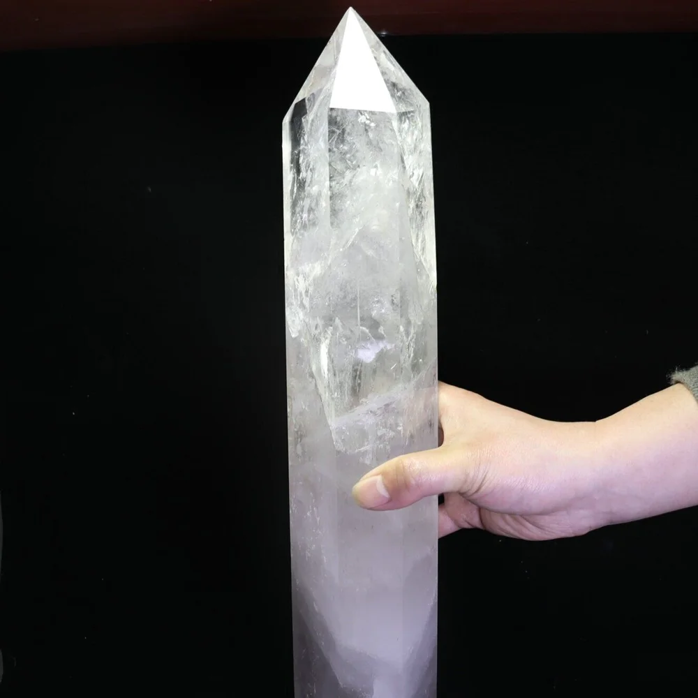 Natural Clear Quartz Tower, Healing Crystal Point Ornaments, White Crystal, Room Decor, Home Decoration, Energy Ore Gift