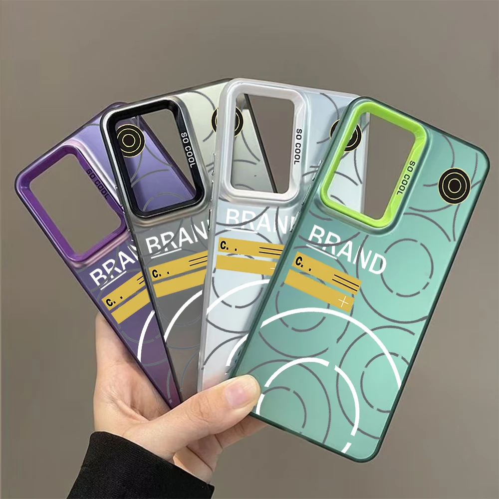 Coque de téléphone noire lMDColor argent, étui pour Samsung A56 A16 A55 A15 A35 A25 A54 A14 A34 mode i-i-island tendance s-stone-e