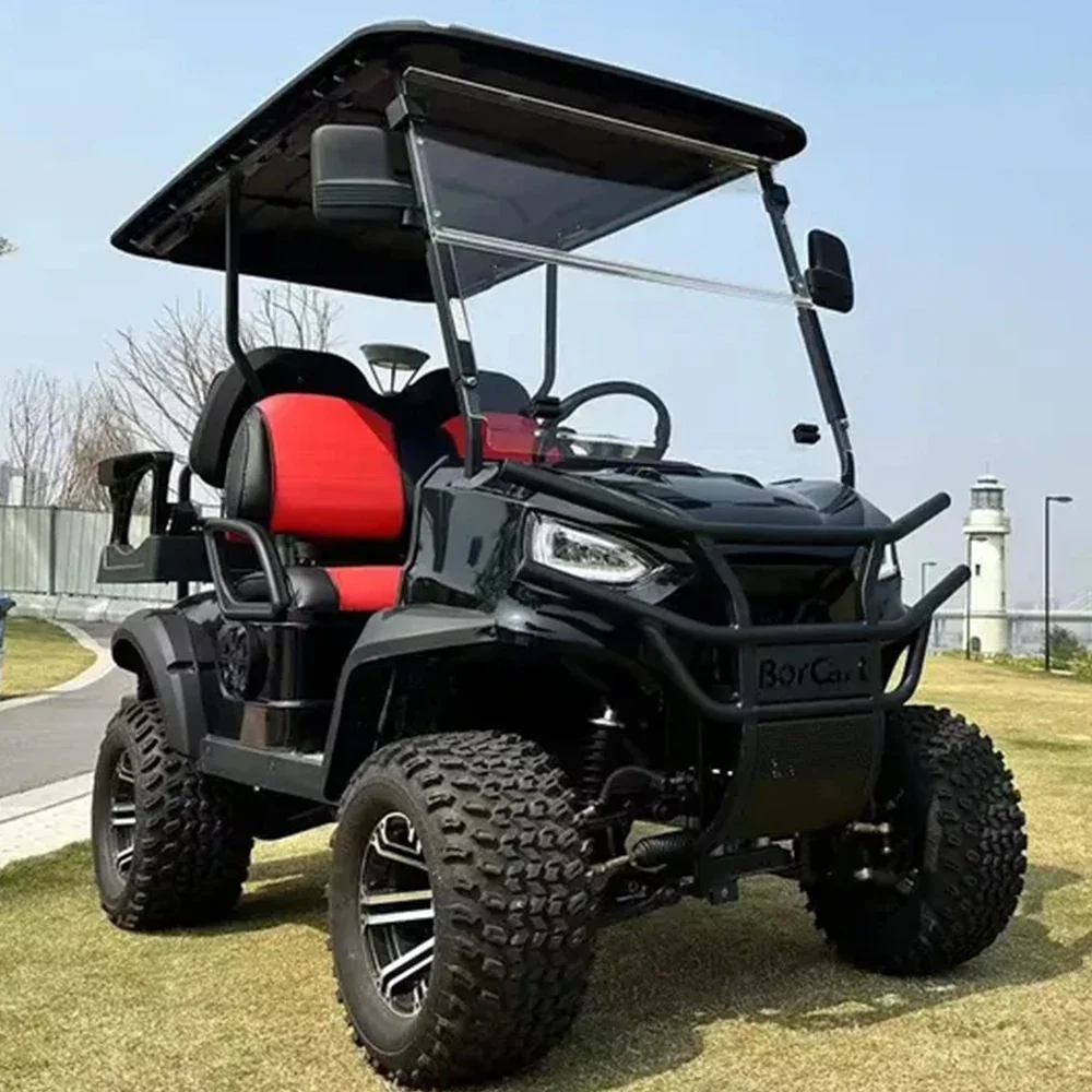 Brand New Design L2+2 4 Person 48V Lithium Battery Golf Cart Road Driving Electric Lifted Golf Cart