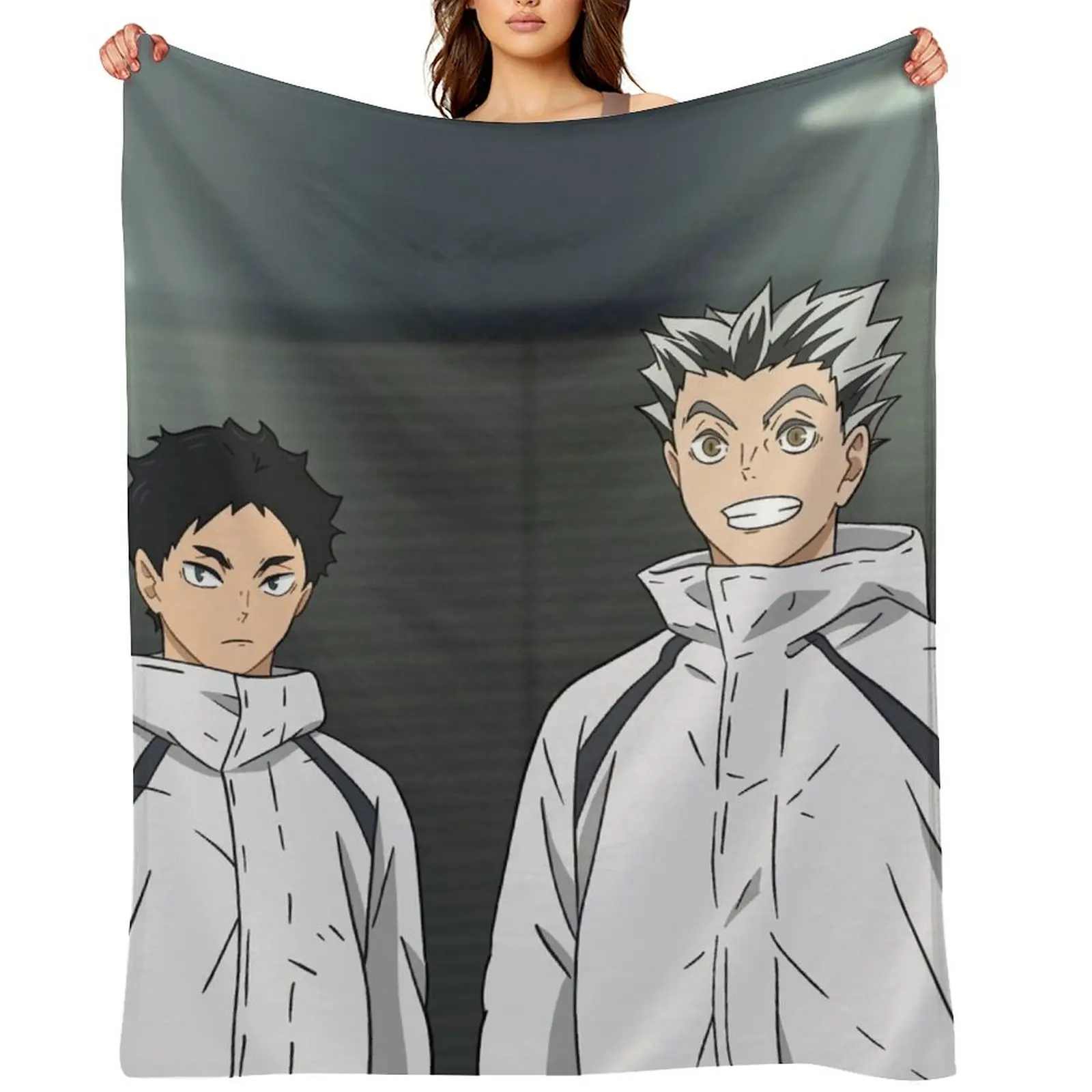 

Bokuaka (Blanket/Tapestries) Throw Blanket Soft Plush Plaid Cute Loose Custom Blankets