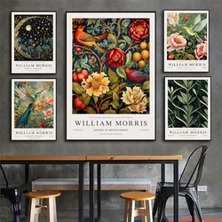 Neutral William Morris Poster Self-adhesive Art Waterproof Paper Sticker Coffee House Bar Room Wall Decor